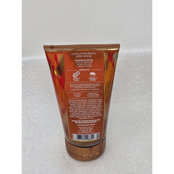 Bath & Body Works Calypso Clementine Exfoliating Beach Body Scrub Walnut Shell - Picture 2 of 2